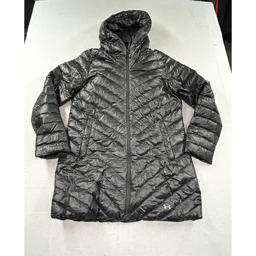 Under Armour Womenโs Infrared Cold Gear Down Puffer Coat XL Black